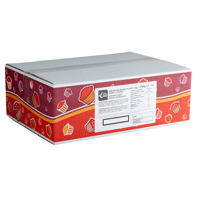 Muffins Elite mini marble 70 stuks