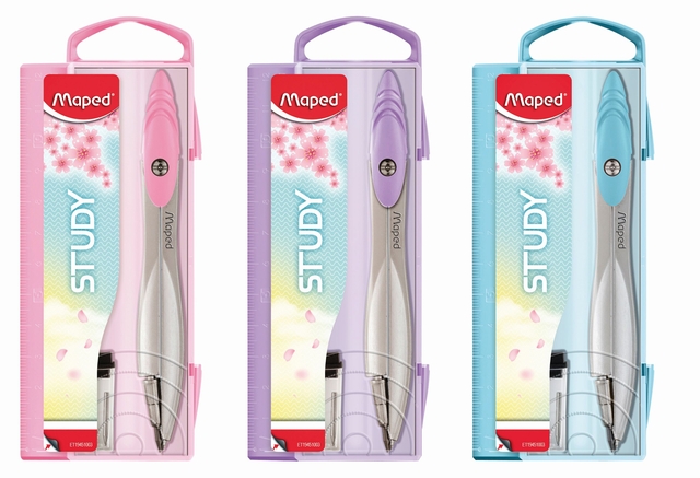 Passer Maped Study 2-delig display á 20 stuks pastel assort