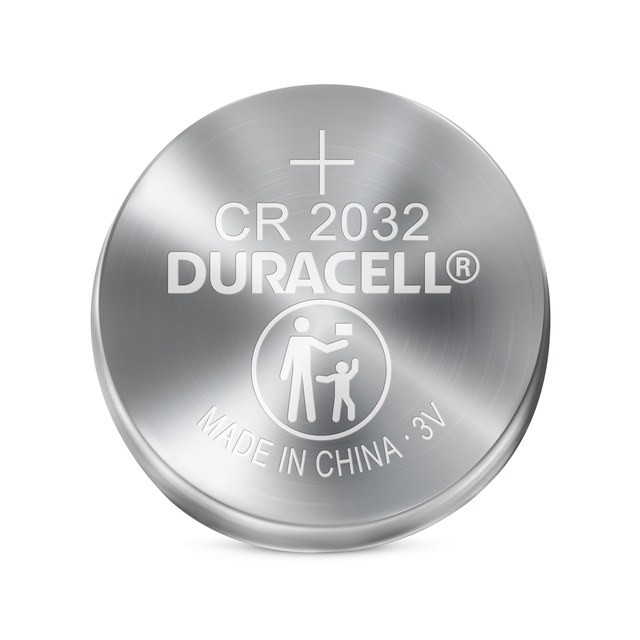 Batterij Duracell knoopcel 2xCR2032 lithium Ø20mm 3V-180mA