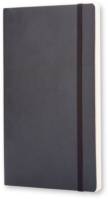 Notitieboek Moleskine large 130x210mm blanco soft cover zwart
