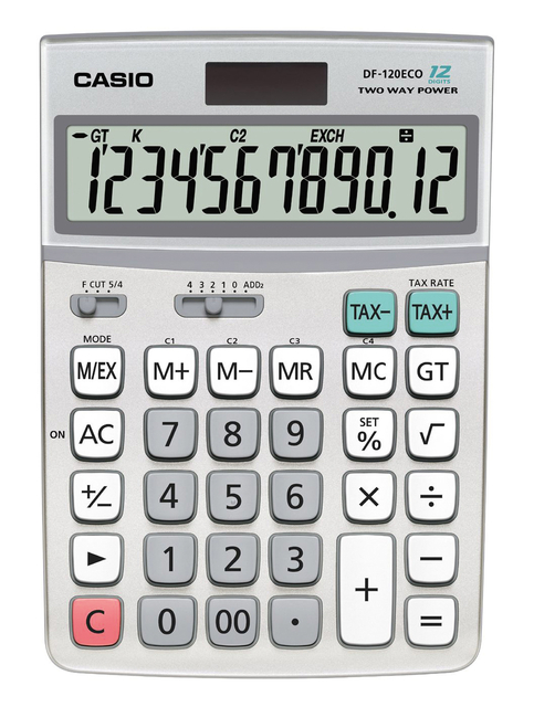 DESK CALCULATOR CASIO DF-120 ECO