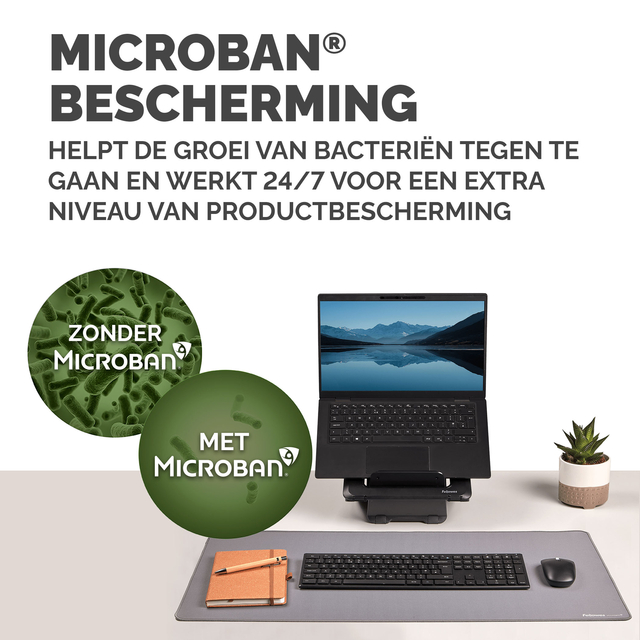 Bureau-onderlegger Fellowes Breyta grijs