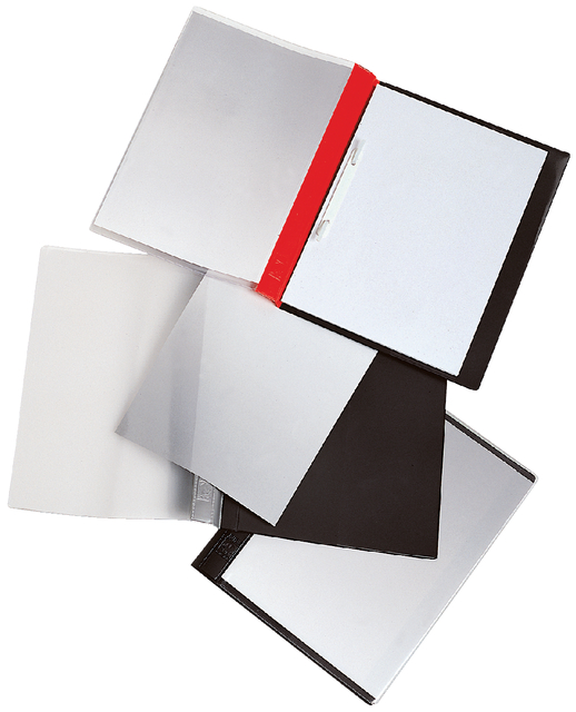 Jalema A4 Report File red with strip and cover