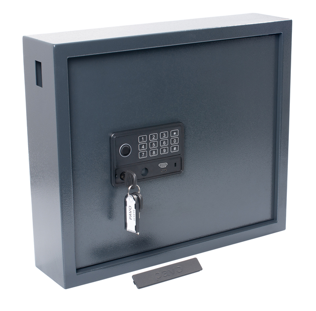 Key cabinet Pavo high security magnetic with fingerprint lock 20 hooks 350x410x100mm