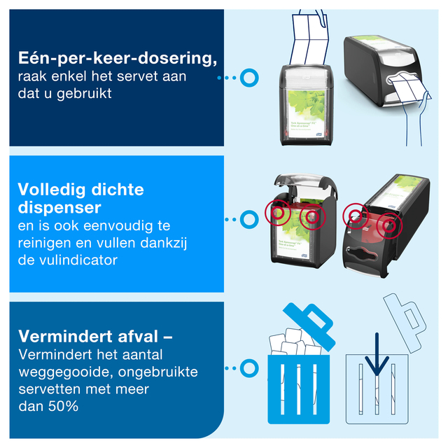 Napkin dispenser Tork Xpressnap® Fit tabletop N14 black 27290