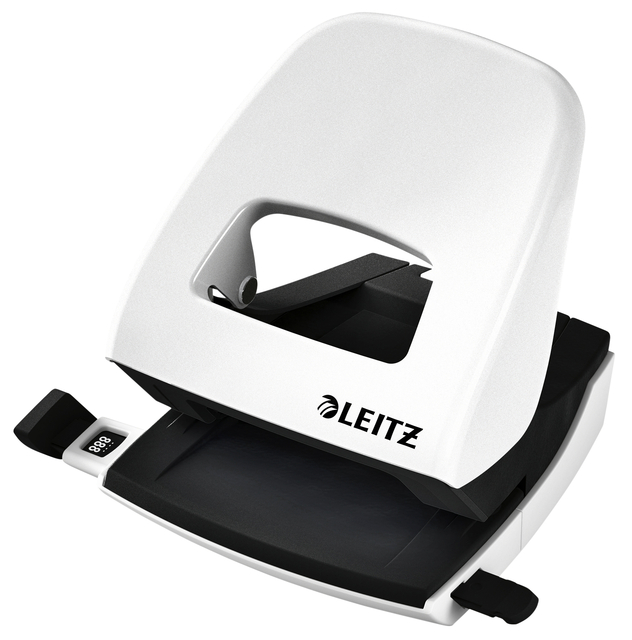 Office Hole Punch Leitz 5008 NeXXt WOW Metal 30 sheet white